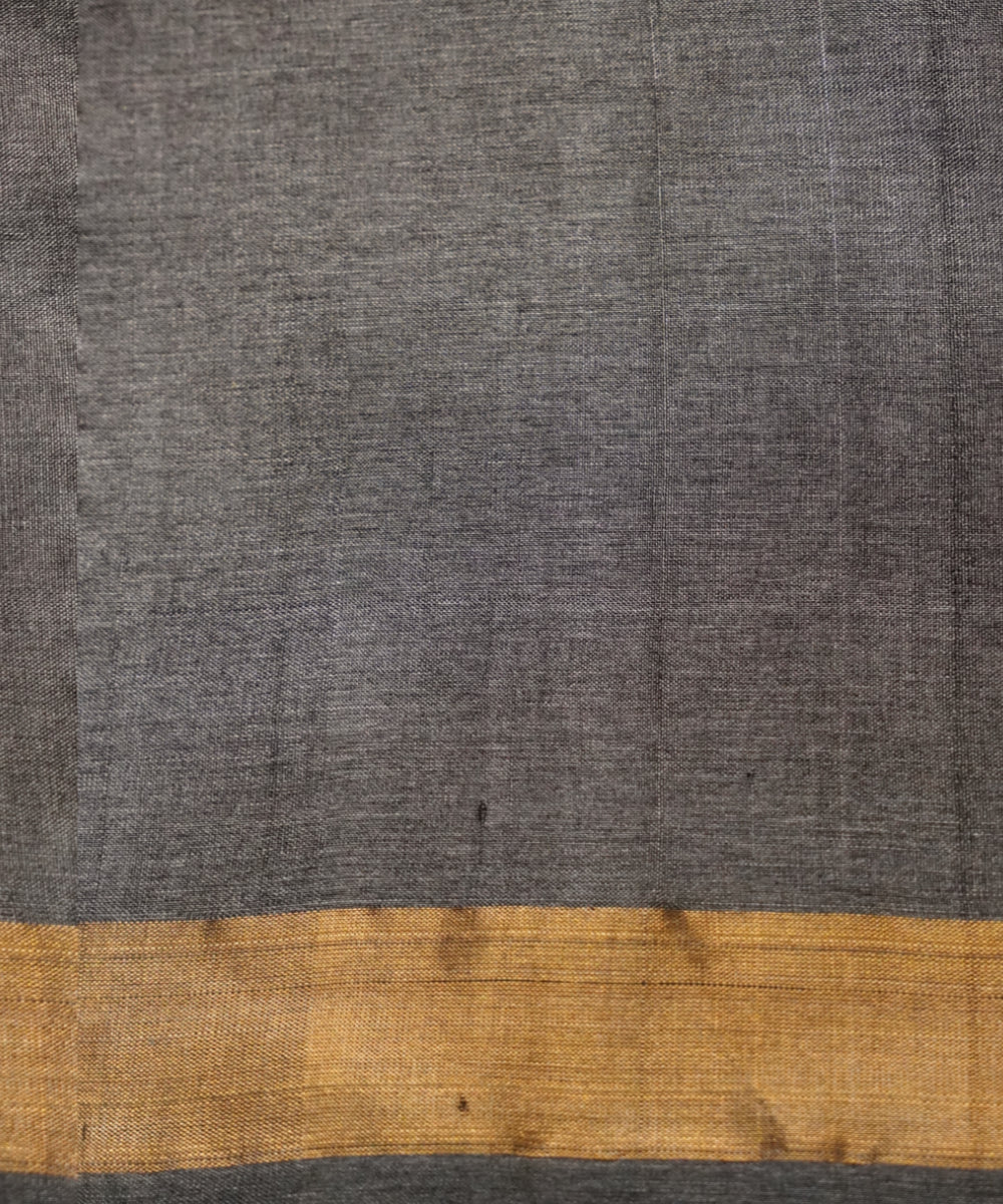 Grey tussar silk chhattisgarh handloom saree