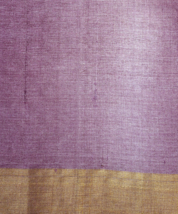 Purple offwhite tussar silk chhattisgarh handloom saree