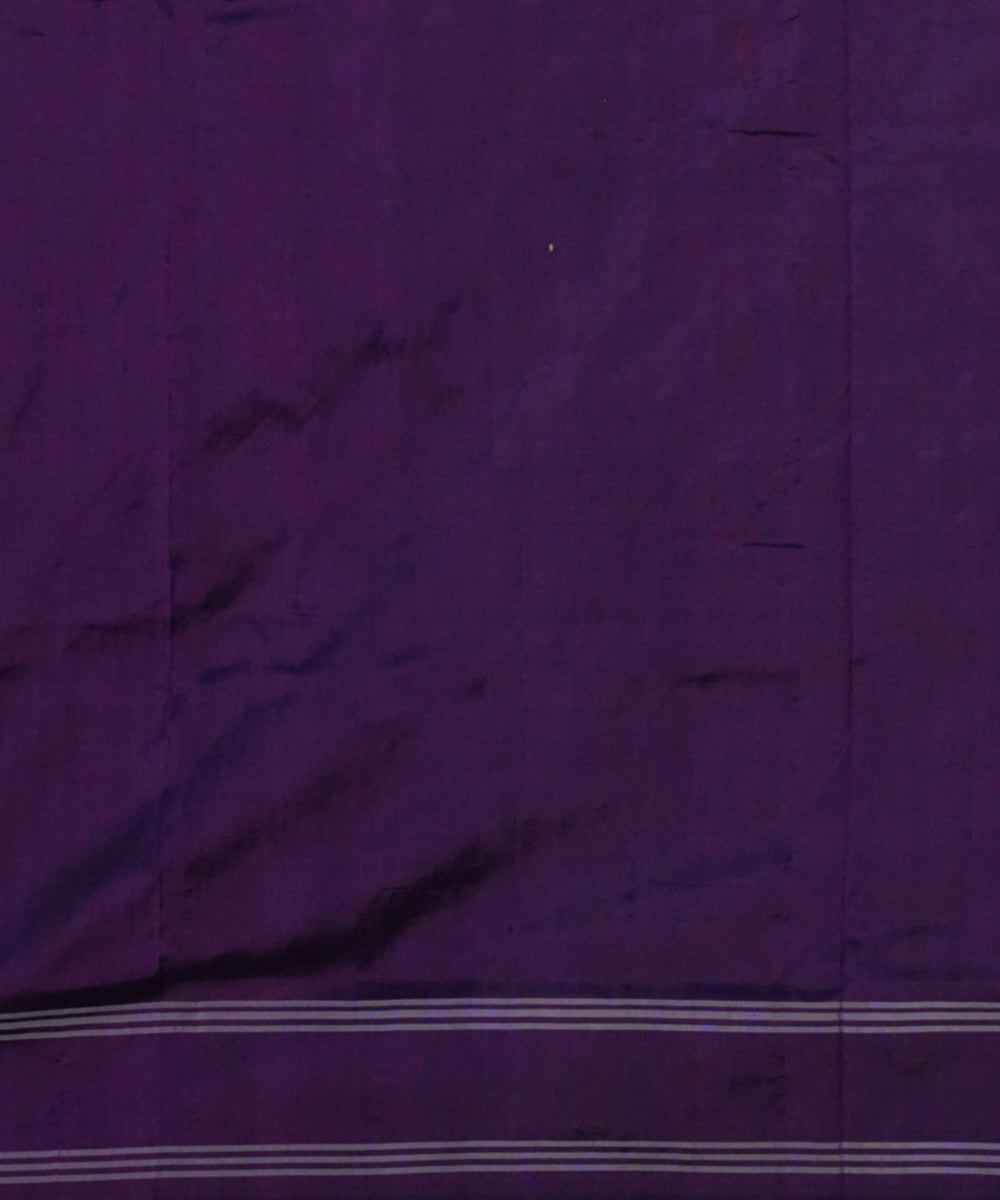Indigo red white handloom pochampally ikat silk saree