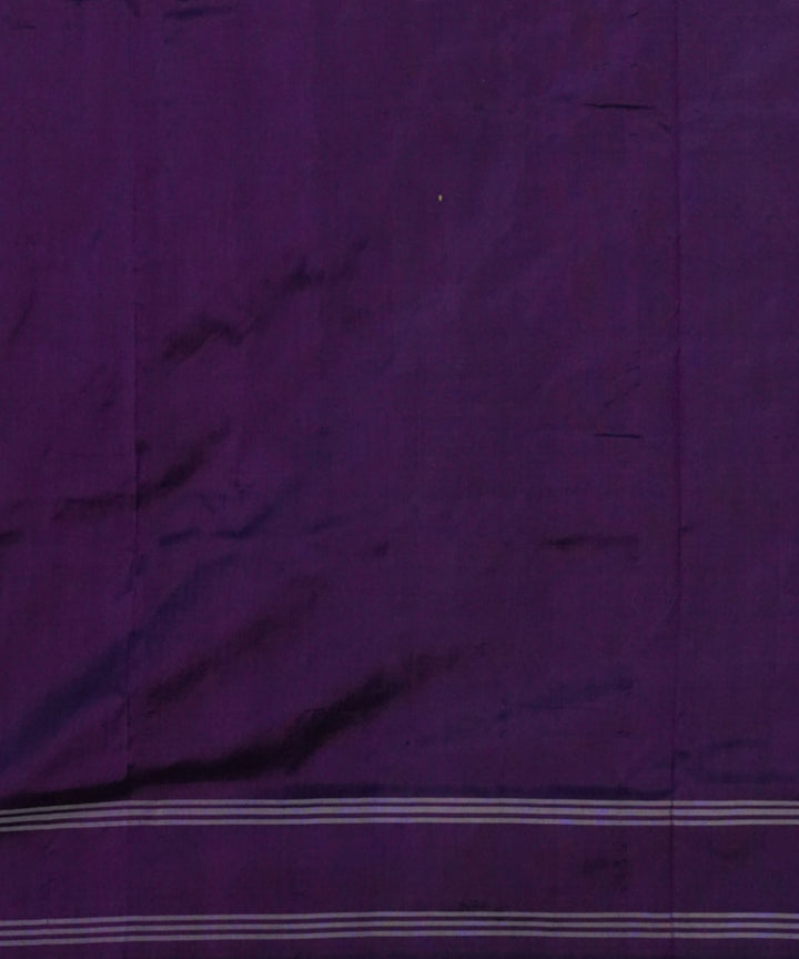 Indigo red white handloom pochampally ikat silk saree