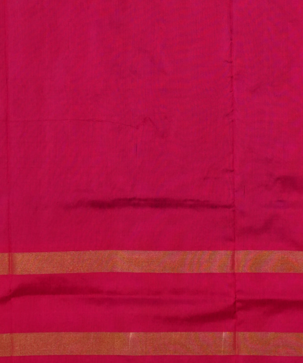 Purple pink handloom pochampally ikat silk saree