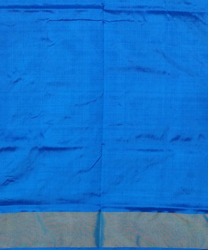 Sky blue handloom pochampally ikat silk saree