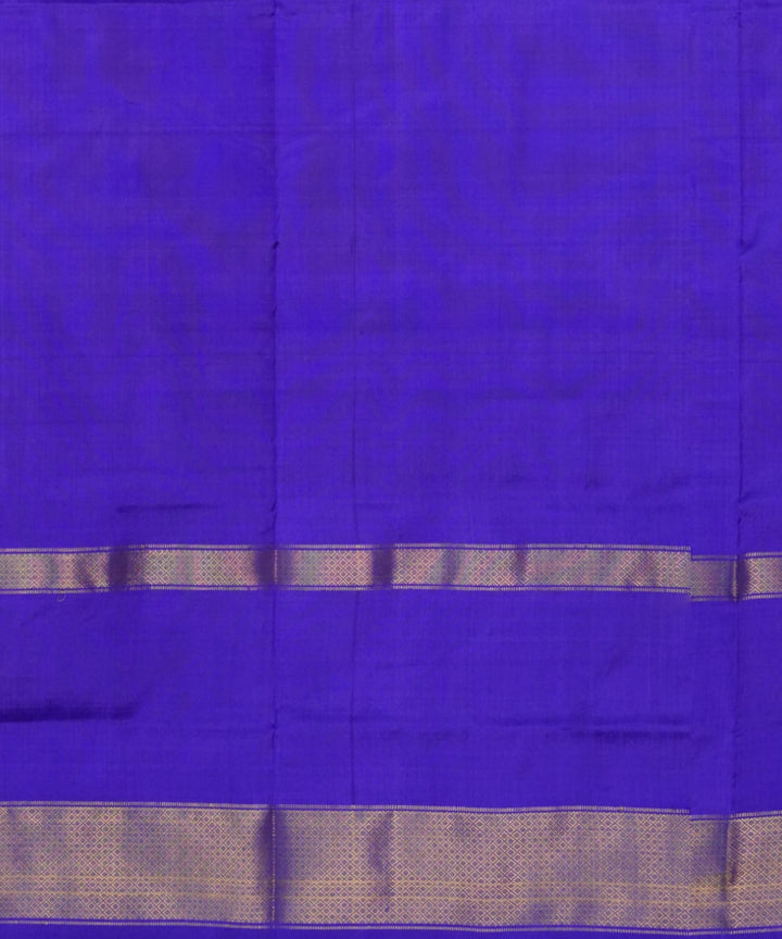 Orange blue handloom pochampally ikat silk saree
