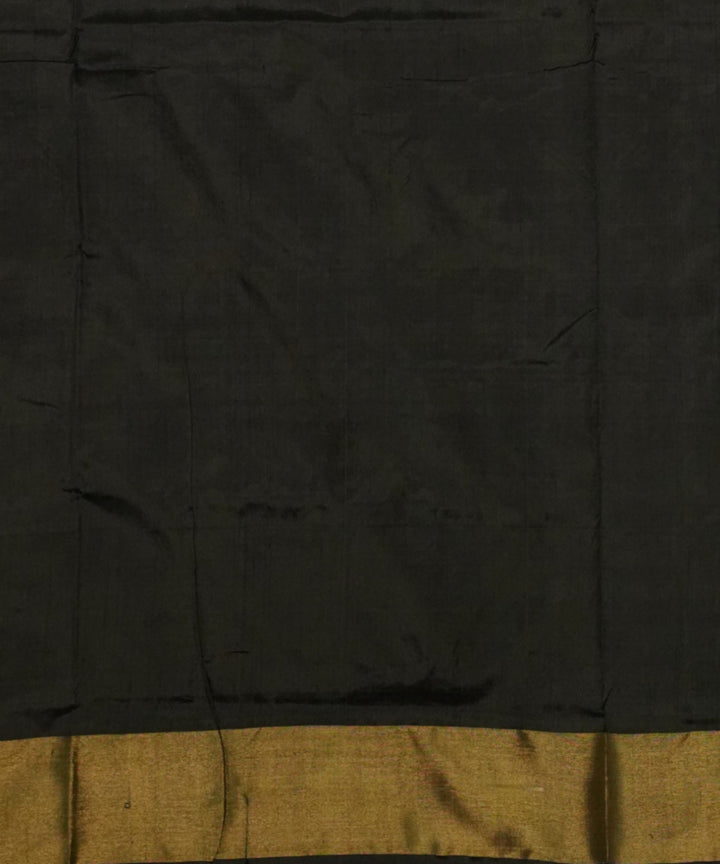 Grey white handloom pochampally ikat silk saree