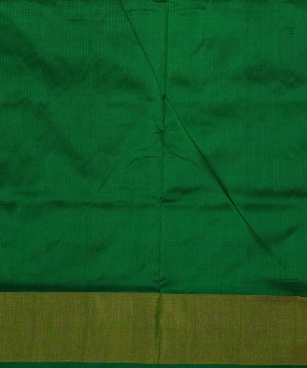 Purple green handloom pochampally ikat silk saree