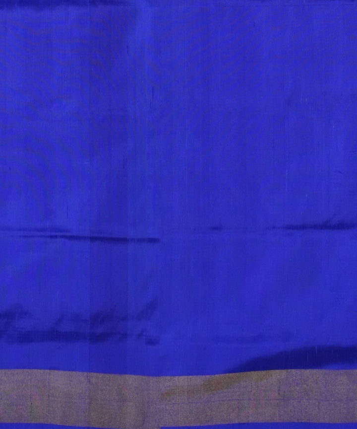 Navy blue handloom silk pochampally ikat saree