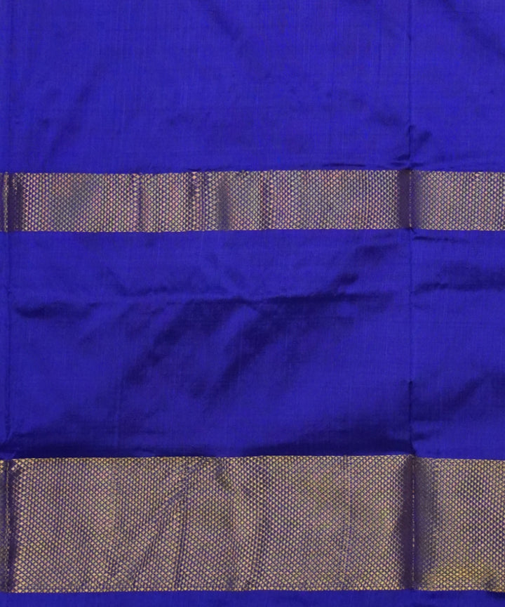 Royal blue handloom pochampally silk ikat saree
