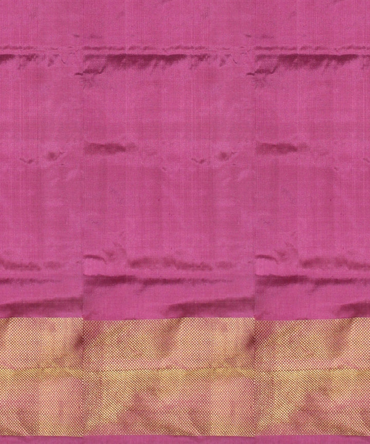 Multicolor pink handloom silk pochampalli ikkat saree