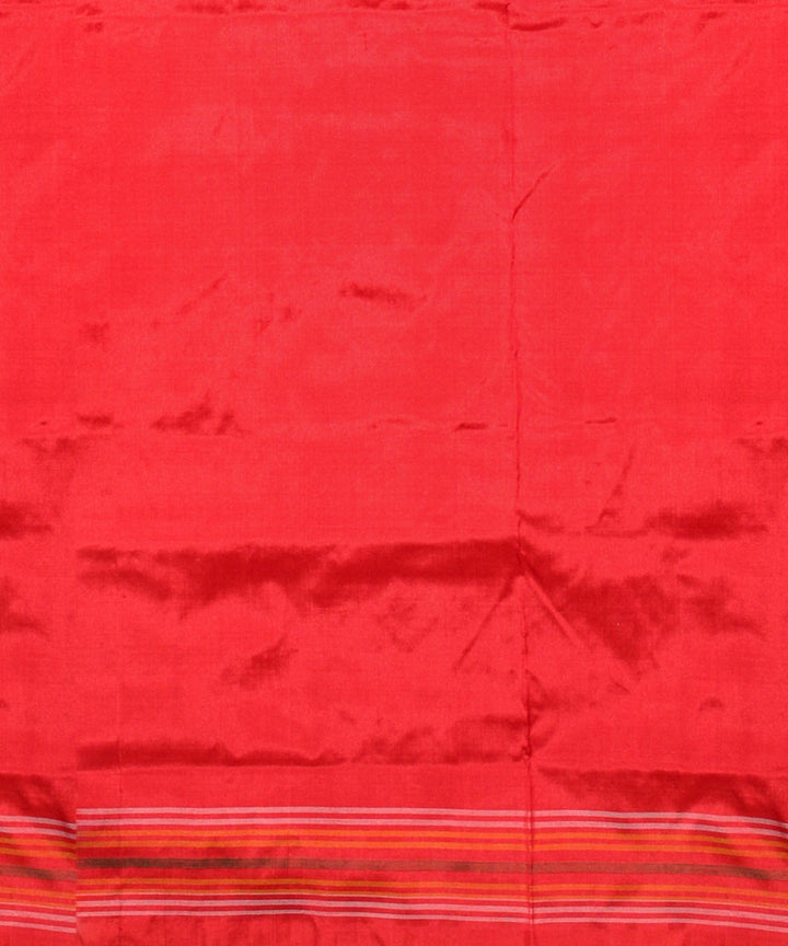 Multicolor purple silk handloom pochampalli ikkat saree