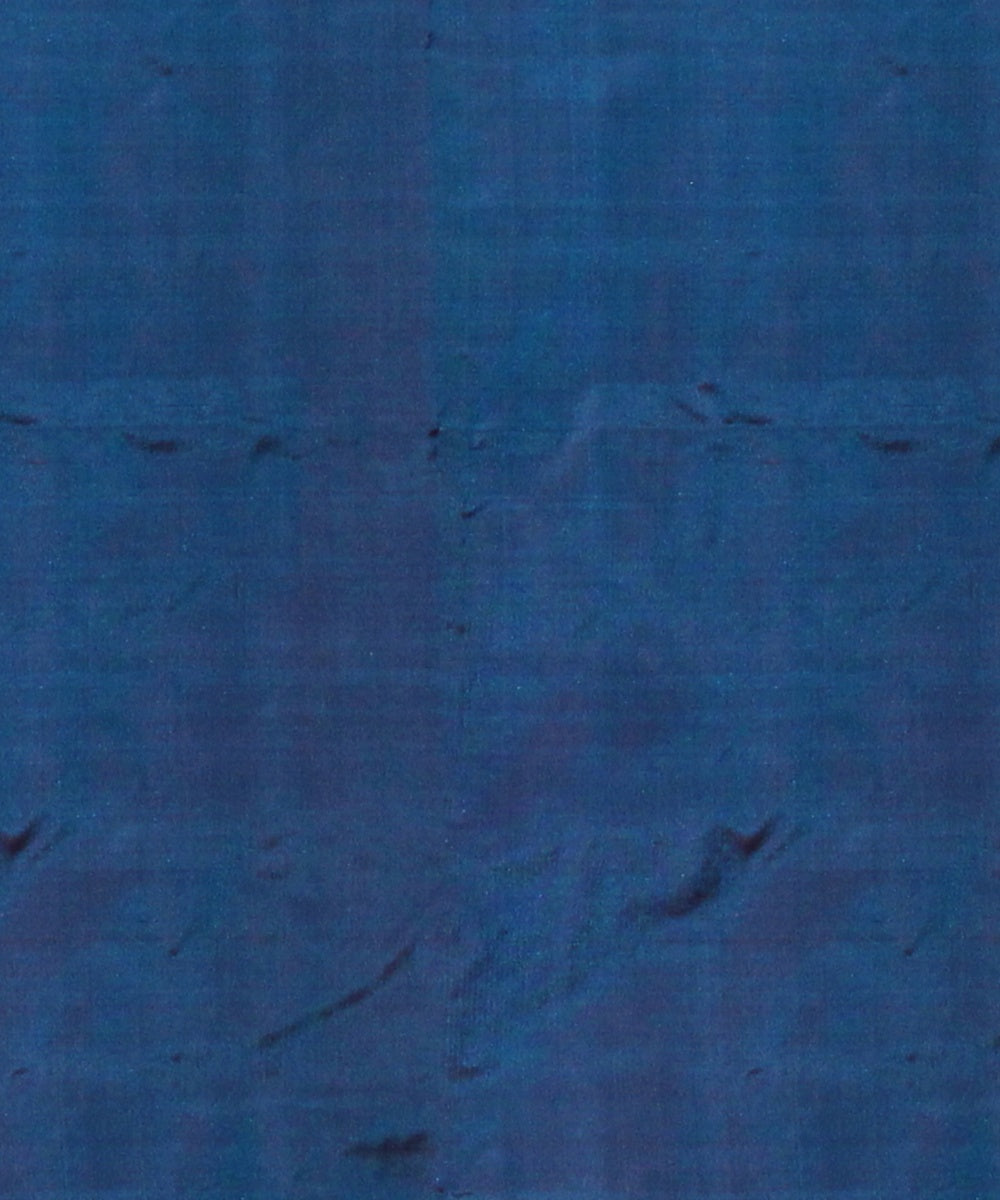 Cyan blue white silk handloom pochampalli ikkat saree
