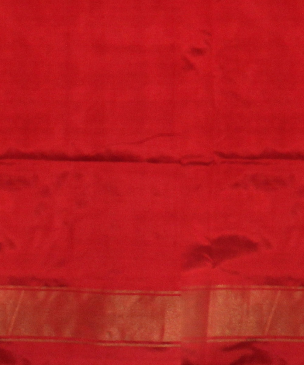 Lavender red silk handloom pochampalli ikkat saree