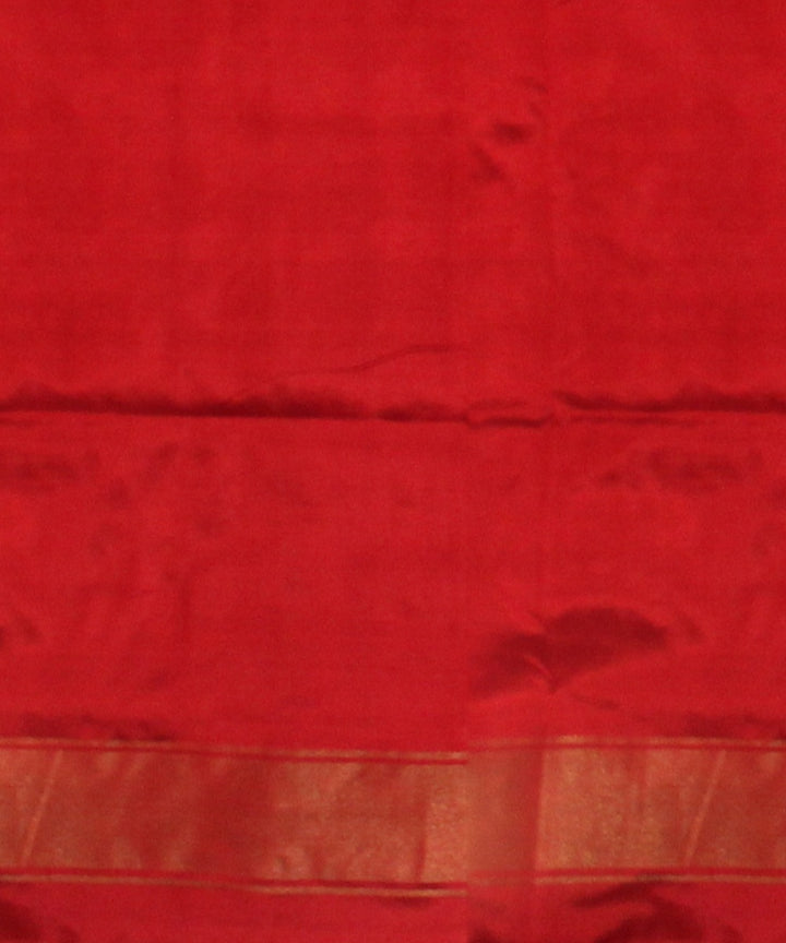 Lavender red silk handloom pochampalli ikkat saree