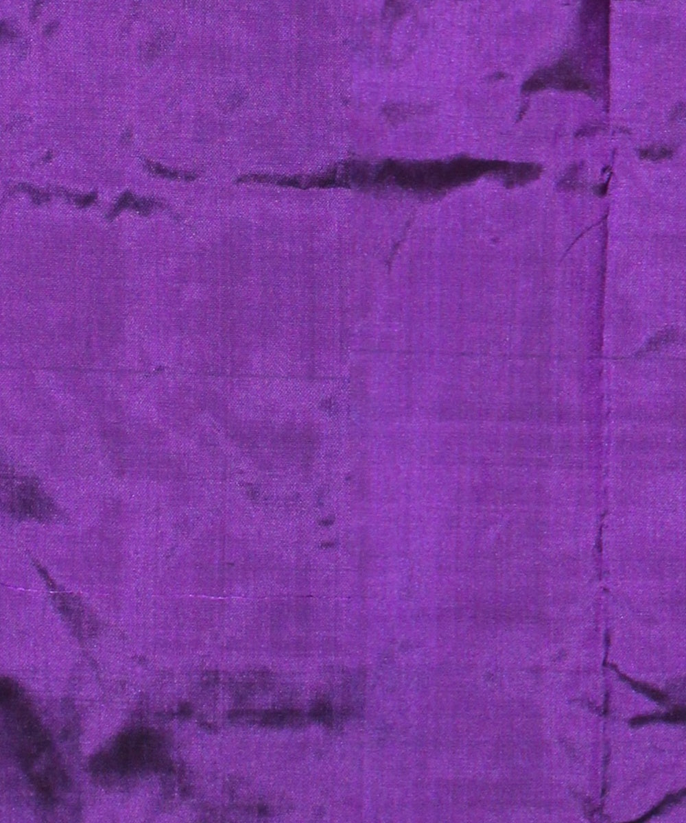 Dark green purple silk handloom pochampalli ikkat saree