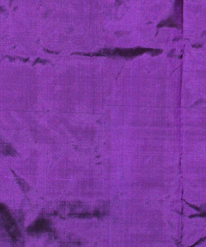 Dark green purple silk handloom pochampalli ikkat saree
