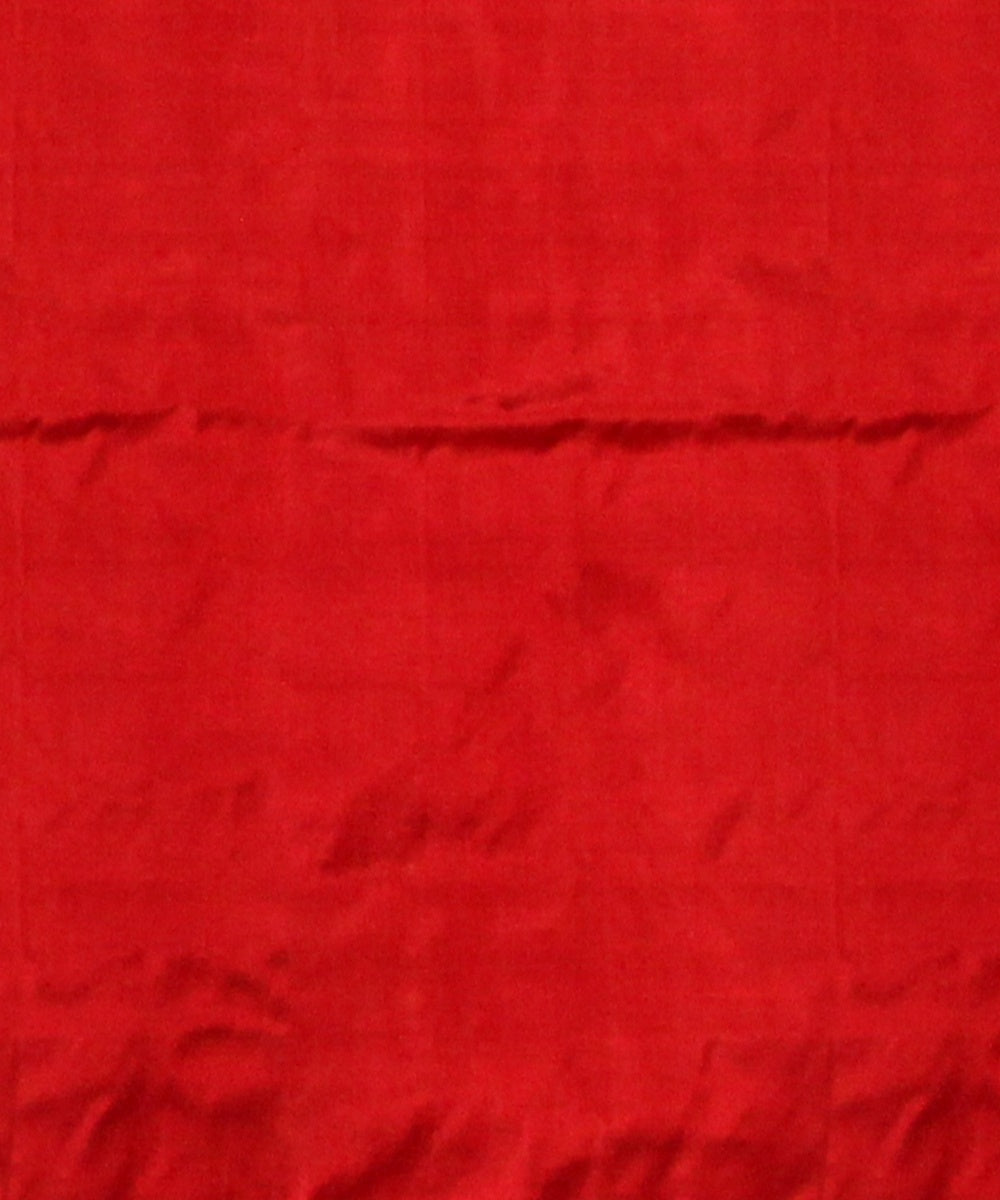 Multicolor red silk handloom pochampalli ikkat saree