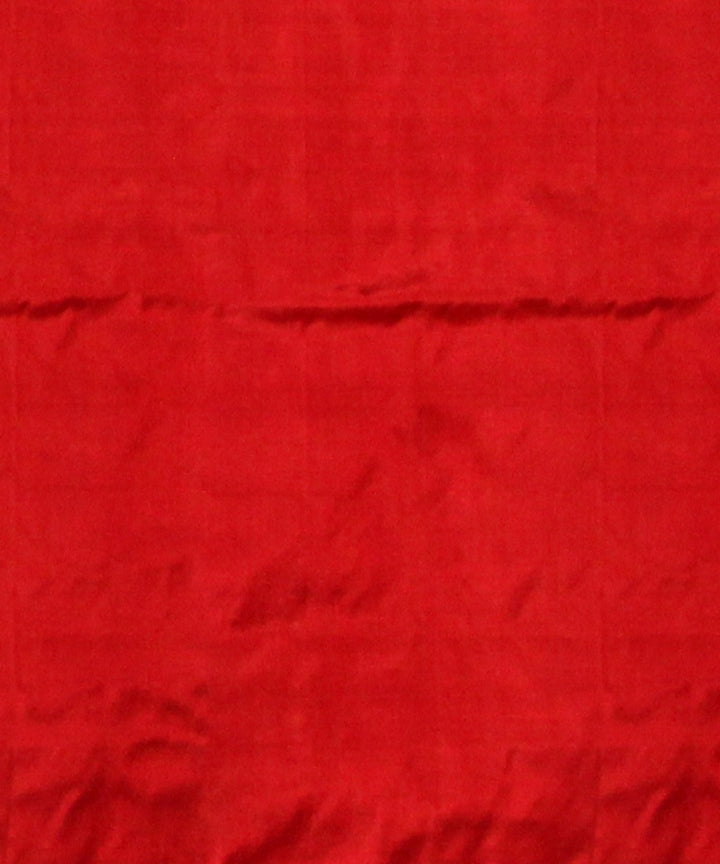 Multicolor red silk handloom pochampalli ikkat saree