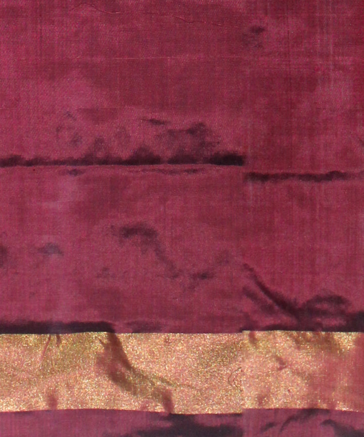 Brown white silk handloom pochampalli ikkat saree