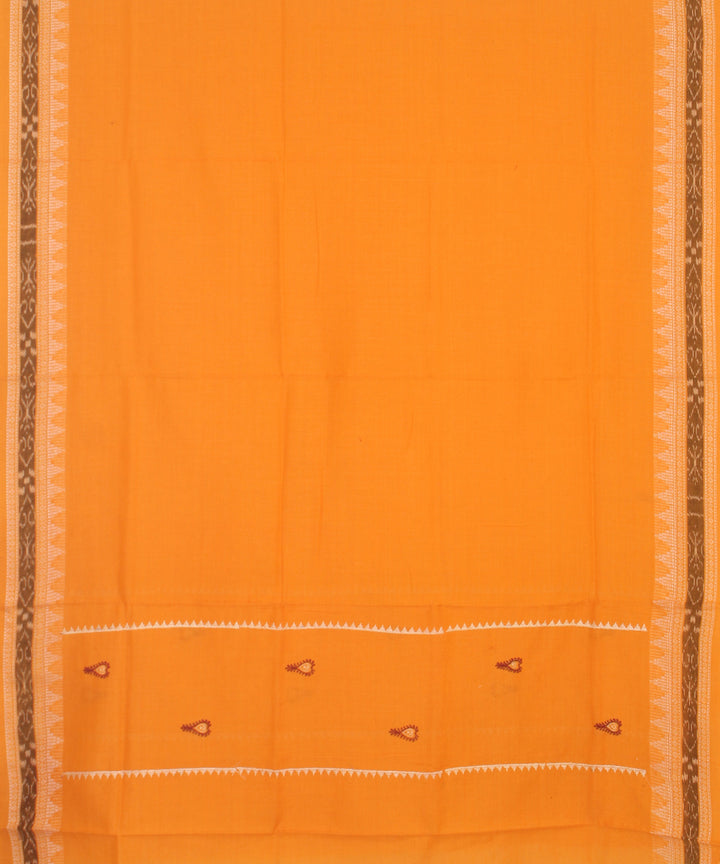 Red yellow handloom cotton sambalpuri dress material