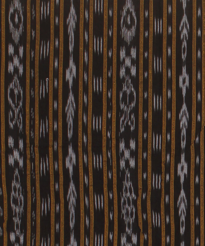 Black grey handwoven sambalpuri cotton dress material