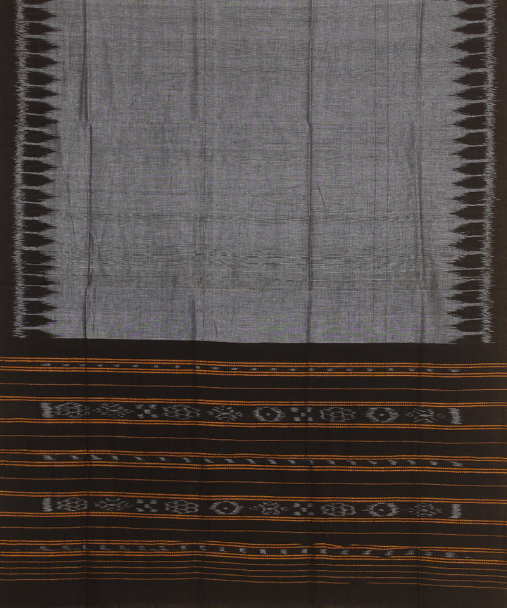 Black grey handwoven sambalpuri cotton dress material