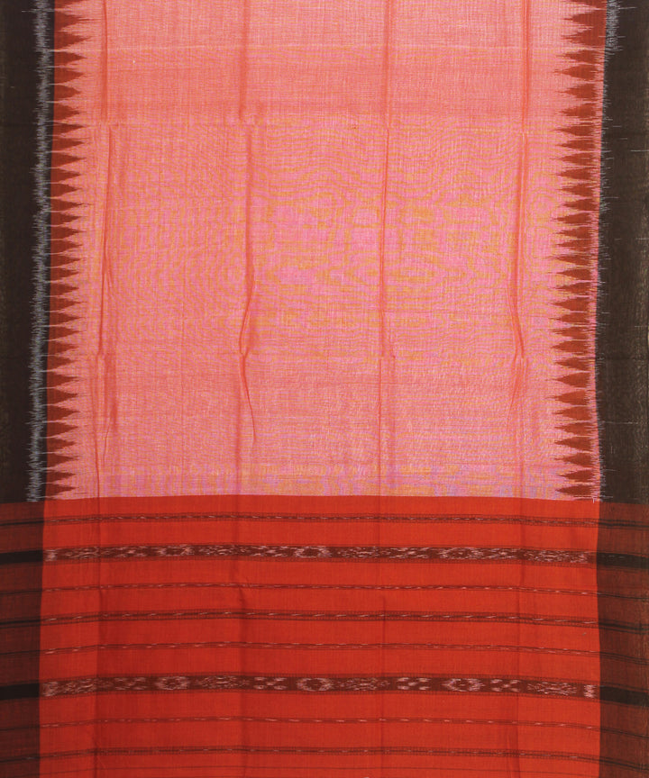 Red light pink handwoven sambalpuri cotton dress material