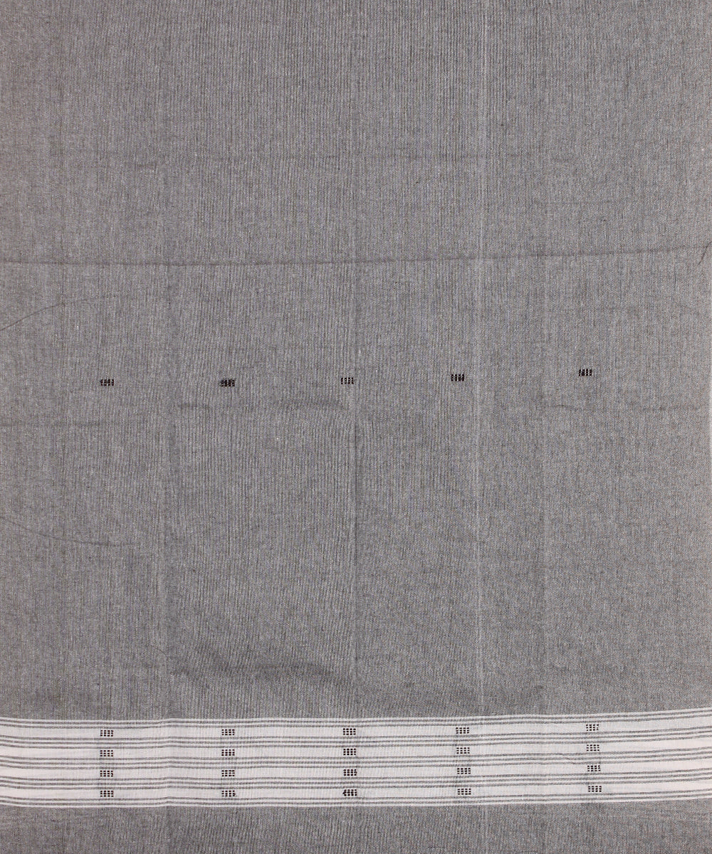 Black grey handwoven cotton sambalpuri dress material