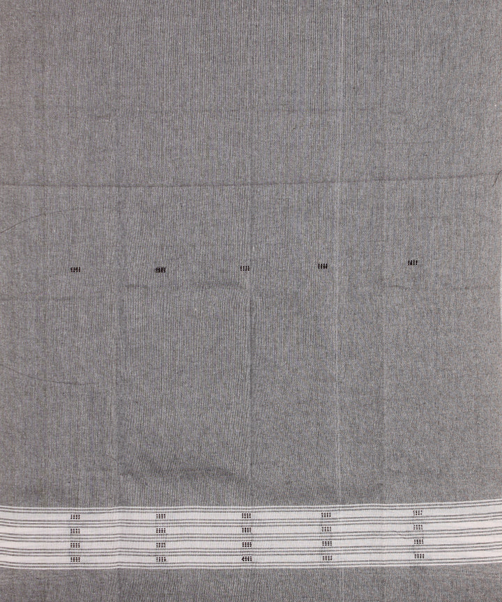 Black grey handwoven cotton sambalpuri dress material