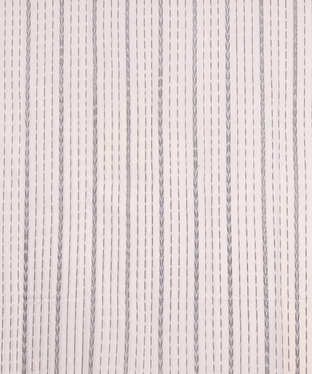 Off white black patch work dupatta cotton sambalpuri dress material