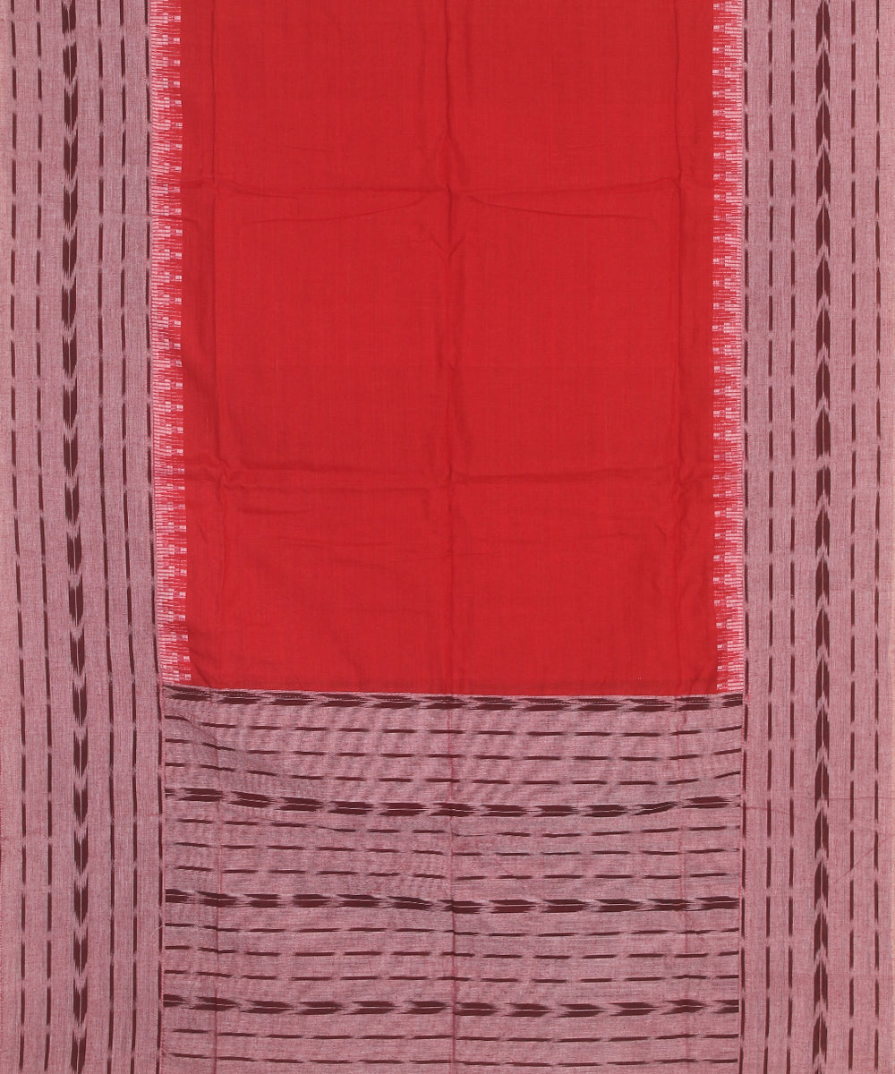 Maroon red patch work dupatta cotton sambalpuri dress material