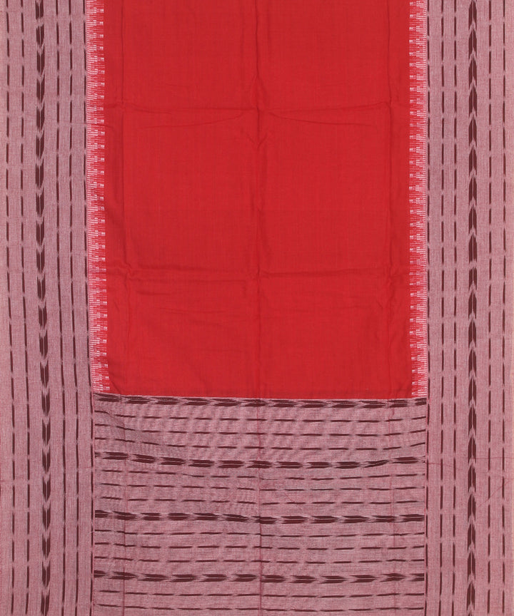 Maroon red patch work dupatta cotton sambalpuri dress material