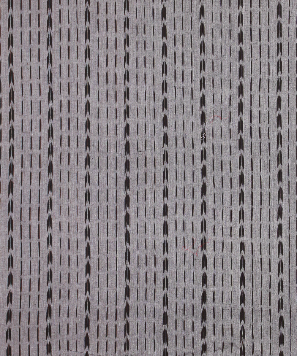 Grey red handwoven cotton sambalpuri dress material