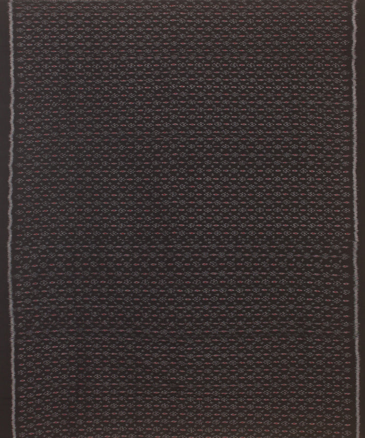 Black red handwoven sambalpuri cotton dress material
