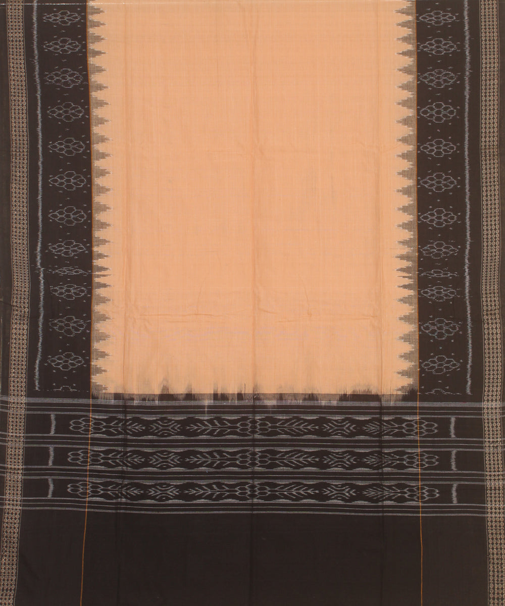 Black cream handwoven cotton sambalpuri dress material