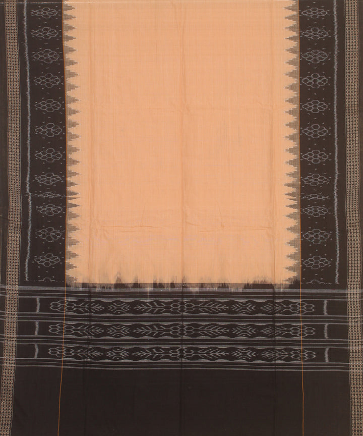 Black cream handwoven cotton sambalpuri dress material