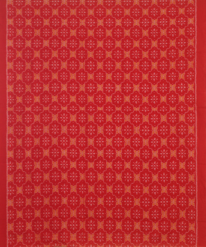 Red yellow handloom sambalpuri cotton dress material
