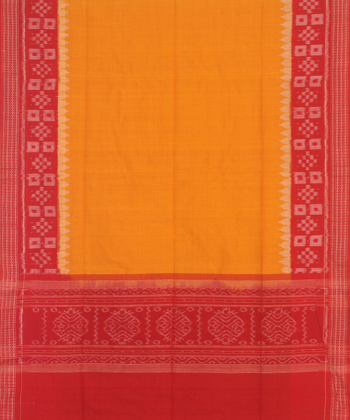 Red yellow handloom sambalpuri cotton dress material