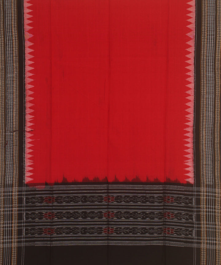 White red handwoven cotton sambalpuri dress material