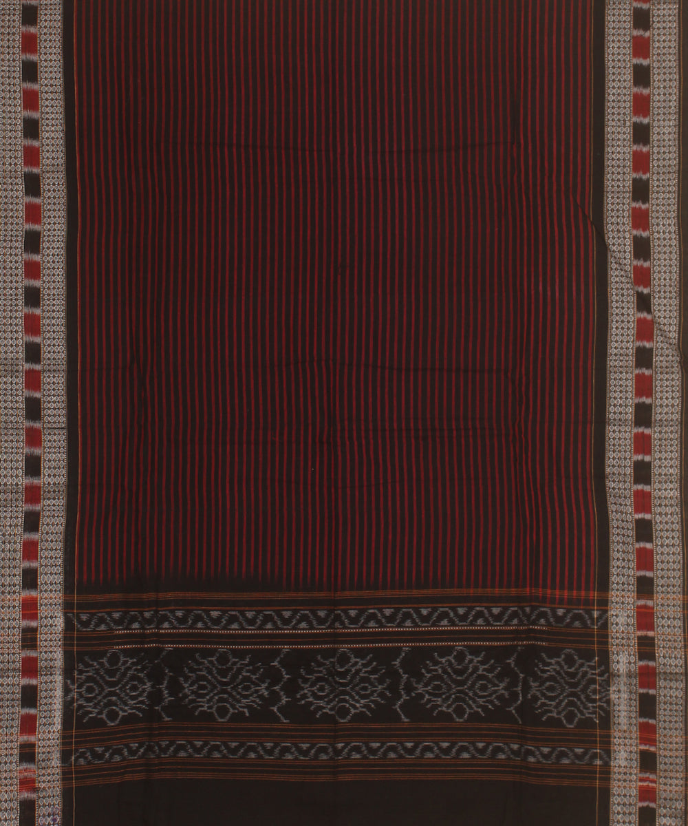 White black handwoven sambalpuri cotton dress material