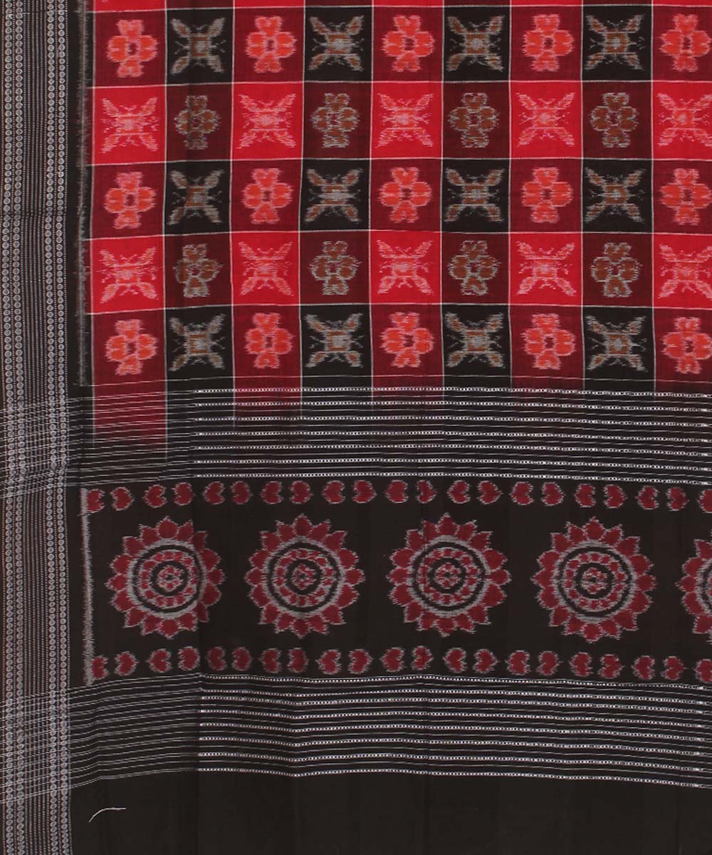 Multicolor handwoven cotton sambalpuri dupatta