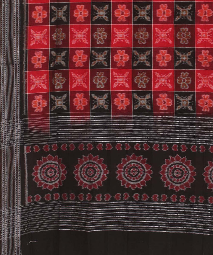 Multicolor handwoven cotton sambalpuri dupatta