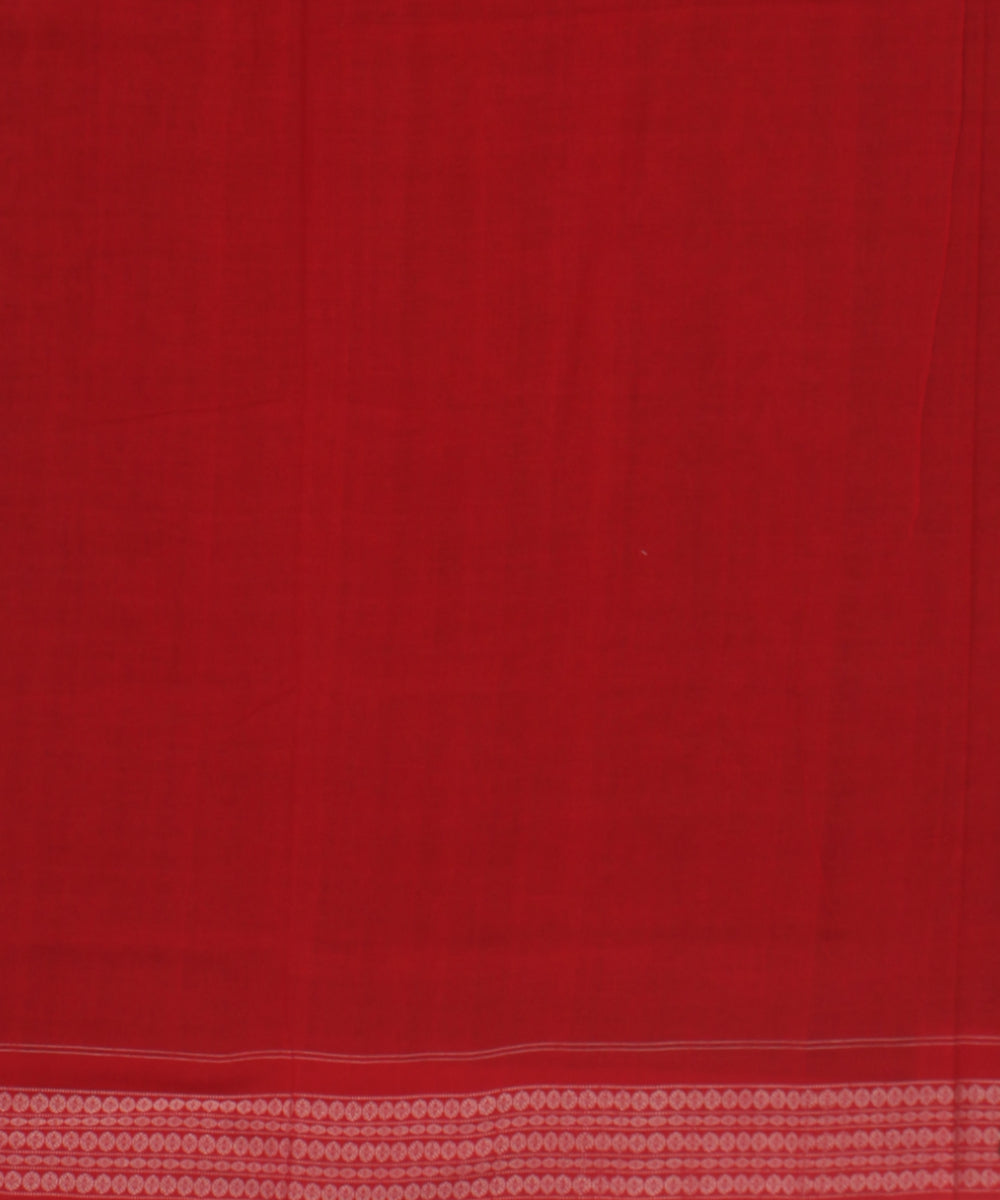 Brown red handloom sambalpuri cotton saree