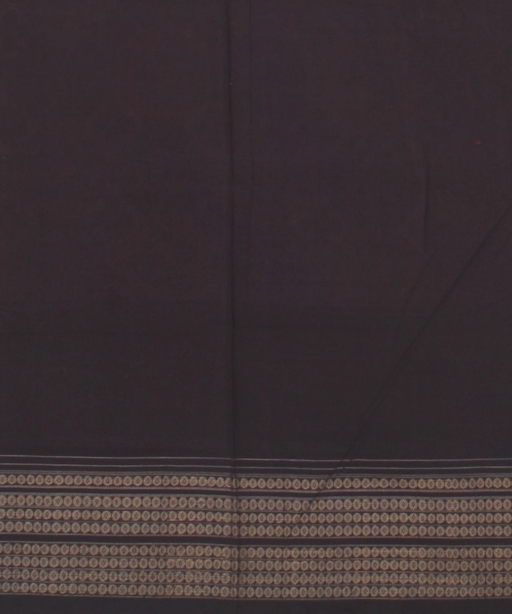 Red black handloom sambalpuri cotton saree