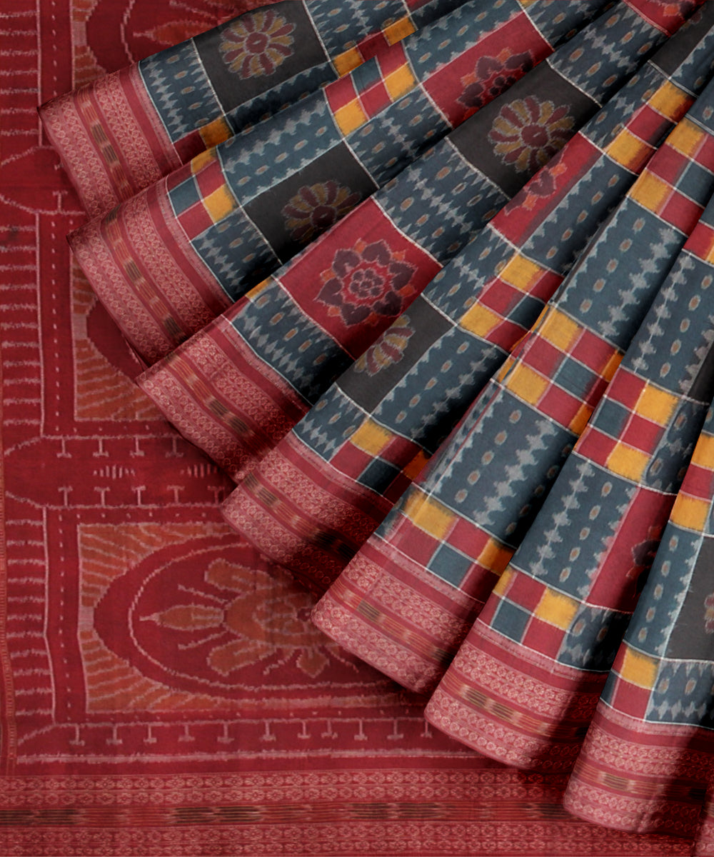 Multicolor utkalalaxmi cotton handloom sambalpuri saree