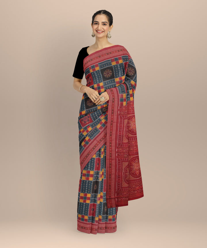 Multicolor utkalalaxmi cotton handloom sambalpuri saree