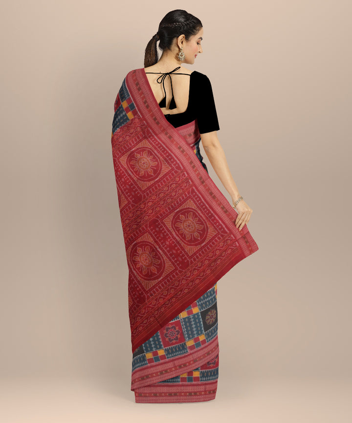 Multicolor utkalalaxmi cotton handloom sambalpuri saree