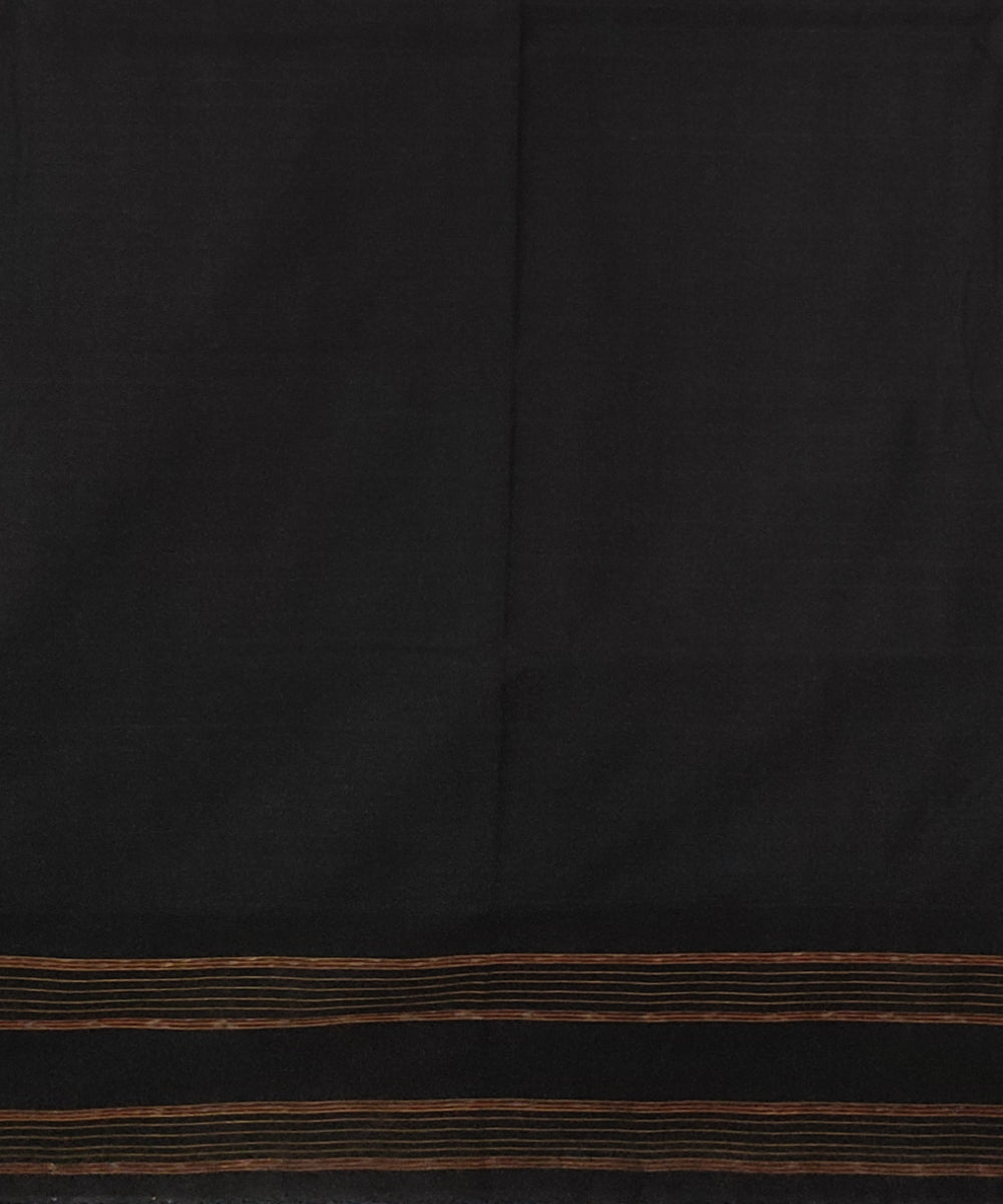 Pink black cotton handloom sambalpuri saree