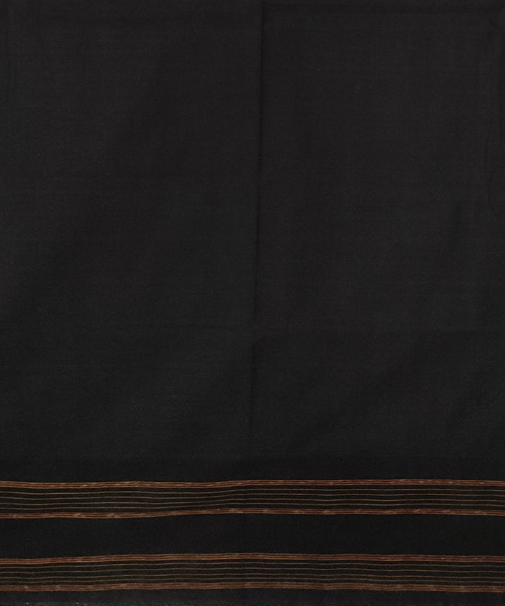 Pink black cotton handloom sambalpuri saree
