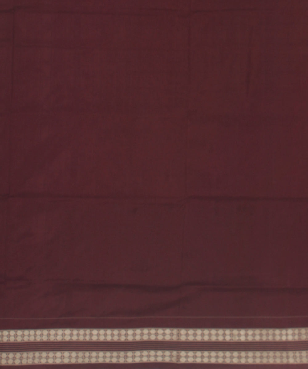 Pink brown silk handloom sambalpuri saree