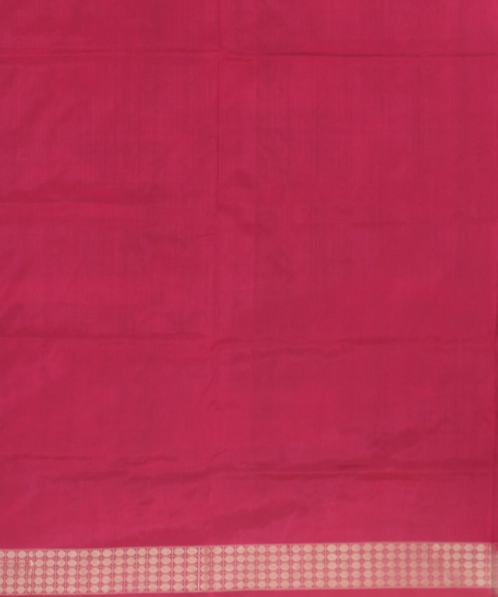 Grey pink silk handloom sambalpuri saree