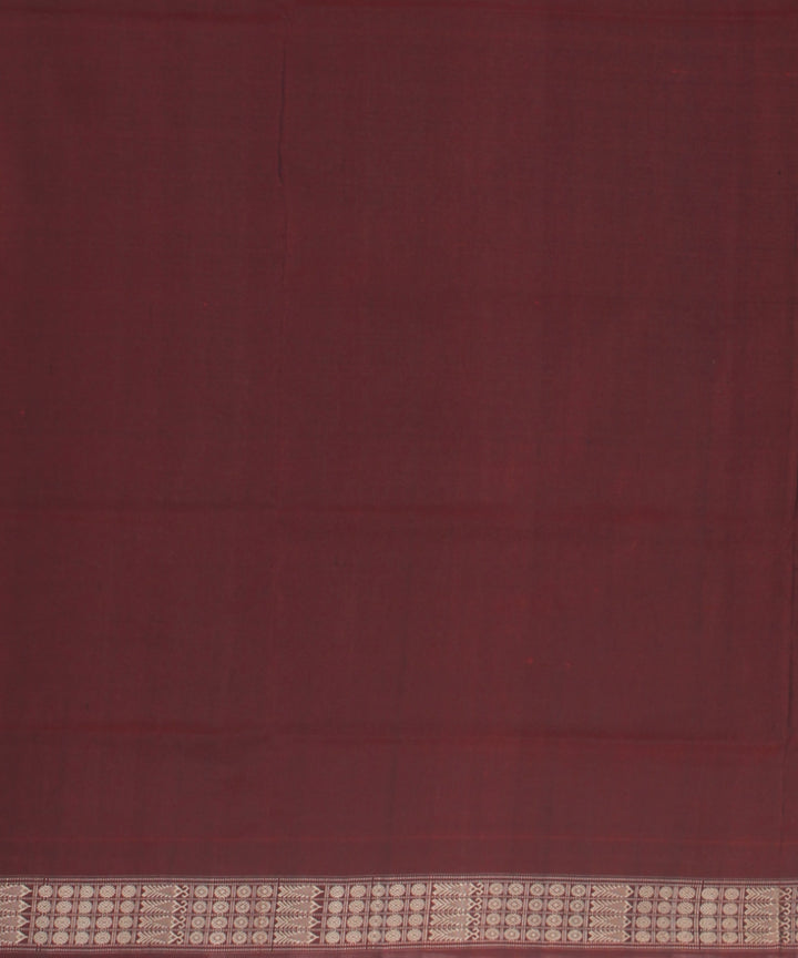 Sky blue maroon silk handloom sambalpuri saree